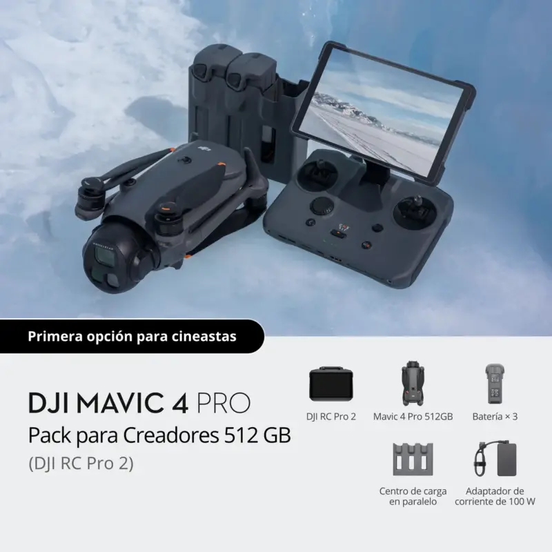 Pack para Creadores DJI Mavic 4 Pro 512 GB (DJI RC Pro 2)