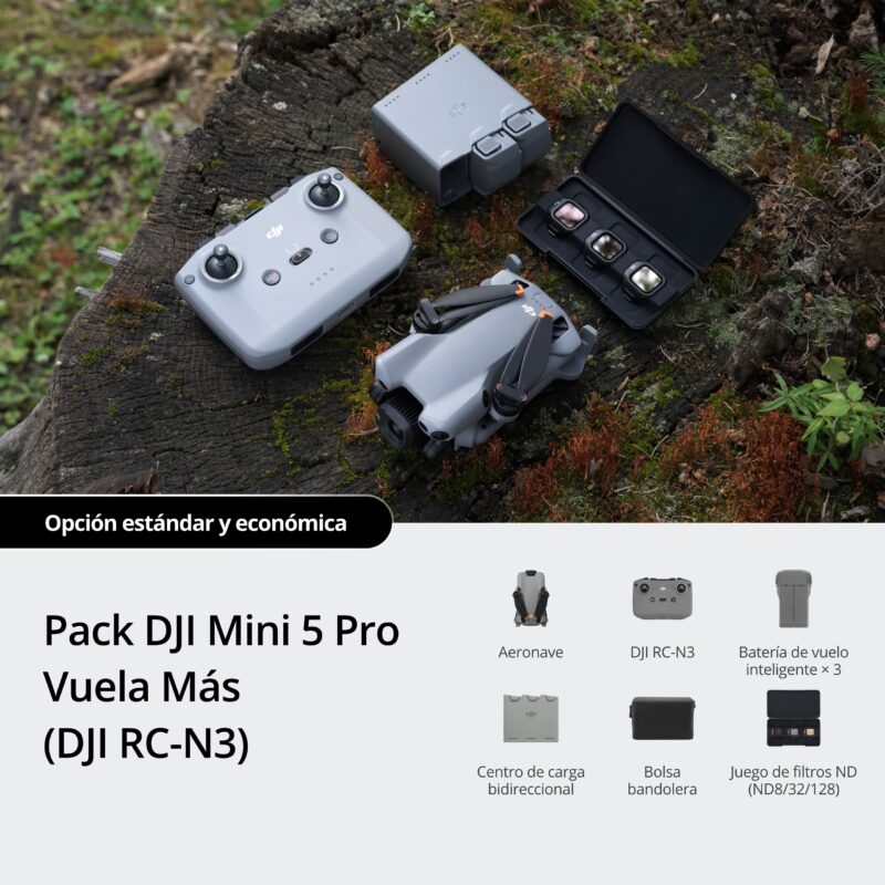 Pack DJI Mini 5 Pro Vuela Más RCN3